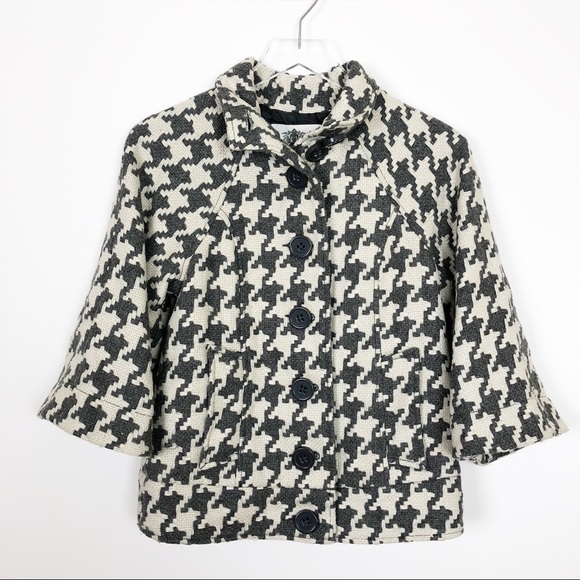 BB Dakota Jackets & Blazers - BB Dakota Houndstooth Button Down Jacket Size S BB Dakota Jackets & Blazers - BB Dakota Houndstooth Button Down Jacket Size S
